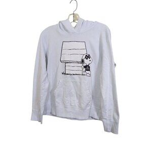 KAWS x Peanuts UT Uniqlo Snoopy Hoodie Sweatshirt Adult Size Medium White Unisex